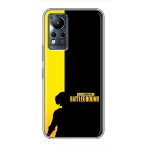Чехол (TPU) с картинкой "Лого Пабг" на Инфиникс Нот 11 (Battlegrounds)