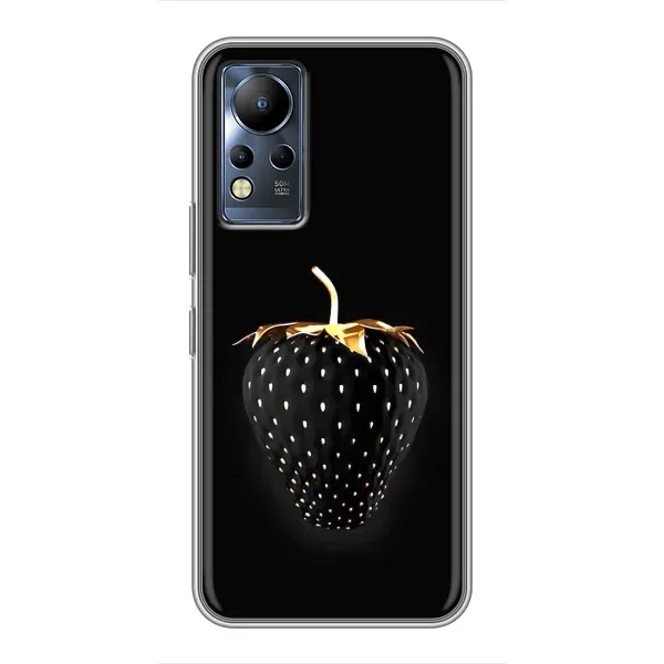 Чехол с рисунком «Чёрная клубника» для Infinix Note 11 Чехол с рисунком «Чёрная клубника» для Infinix Note 11