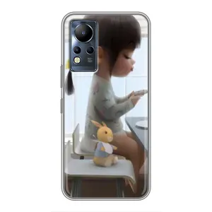 Дівчачий Чохол для Infinix Note 11 (ДІвчина з іграшкою)