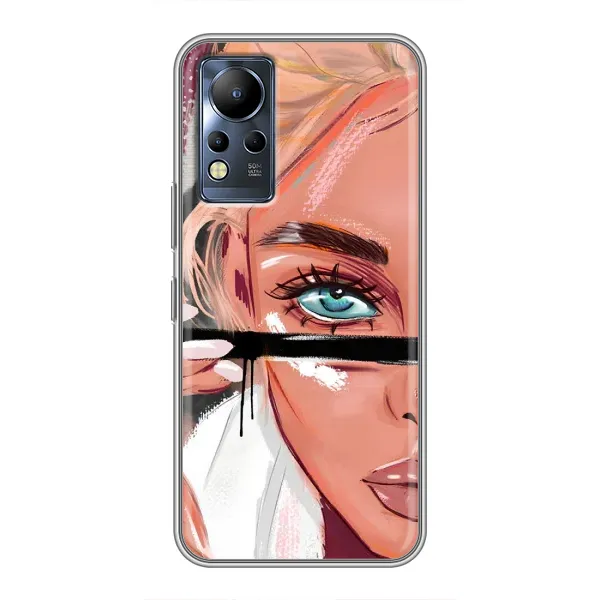 Чехол с рисунком «Девушка и ресницы» для Infinix Note 11 Чехол с рисунком «Девушка и ресницы» для Infinix Note 11