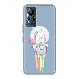 Чехол с рисунком «Единорог космонавт» для Infinix Note 11