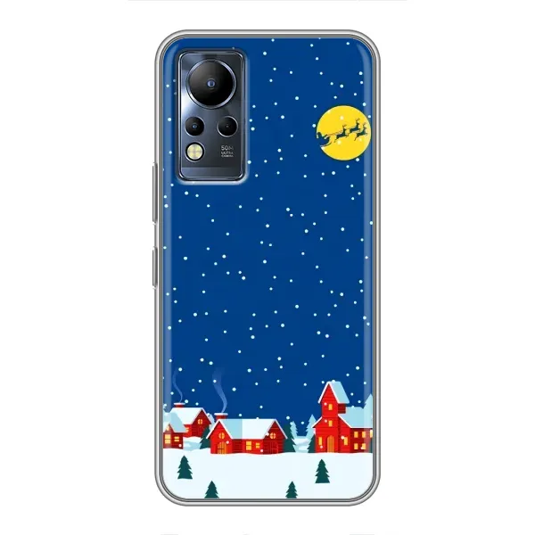 Чехол с рисунком «Город в снегу» для Infinix Note 11 Чехол с рисунком «Город в снегу» для Infinix Note 11