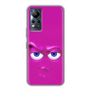 Силиконовые Чехлы (смешные стикеры) для Infinix Note 11 (Хитрая мордочка)