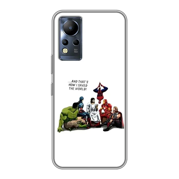Чехол с рисунком «Иисус супергерой» для Infinix Note 11 Чехол с рисунком «Иисус супергерой» для Infinix Note 11