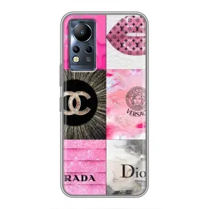 Чехол (Dior, Prada, YSL, Chanel) для Infinix Note 11 (Модница)