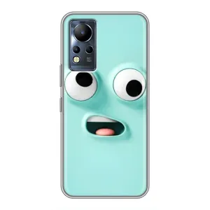Силиконовые Чехлы (смешные стикеры) для Infinix Note 11 (Забавное мятное лицо)
