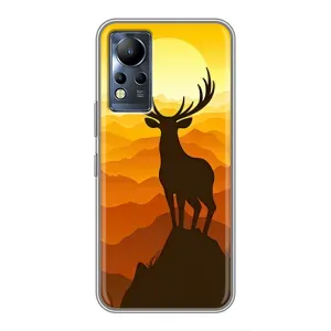 Чохли з зображенням різних тварин на Infinix Note 11 (Силует Оленя)