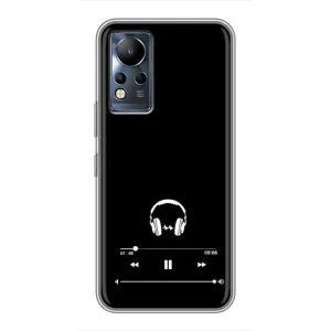 Чехол с картинками на черном фоне для Infinix Note 11 (Плеер)