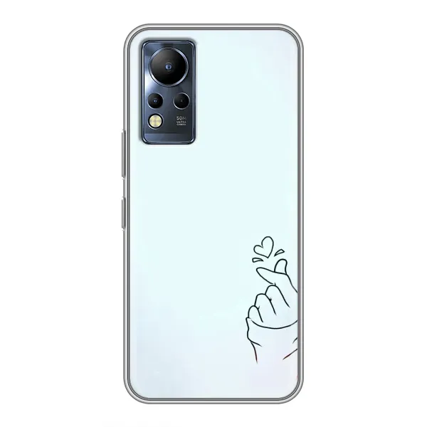 Чехол с рисунком «Сердце на голубом» для Infinix Note 11 Чехол с рисунком «Сердце на голубом» для Infinix Note 11