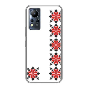 Силиконовый Чехол на Infinix Note 11 с картинкой Вышиванки (Силуэт вышиванки)