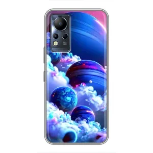 Чохли КОСМОС на Infinix Note 11 (Сині планети)