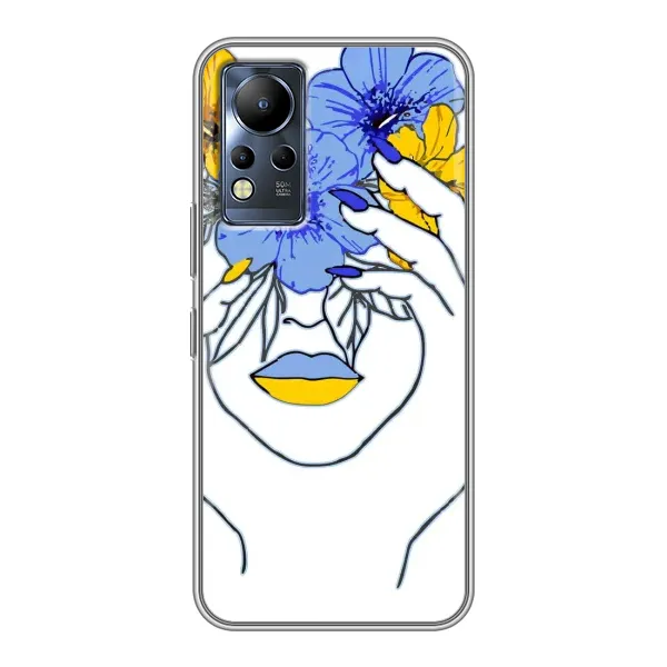 Чехол с рисунком «Украинка на всю голову» для Infinix Note 11 Чехол с рисунком «Украинка на всю голову» для Infinix Note 11