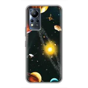 Чохол (ТПУ) з планетами на Infinix Note 11 (Вид з космосу)