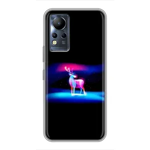 Силіконовий бампер з картинкою звірів для Infinix Note 11 (Яскравий олень)