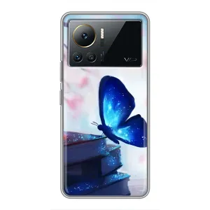 Силіконовий бампер з картинкою звірів для Infinix Note 12 2023 (Метелик синій)