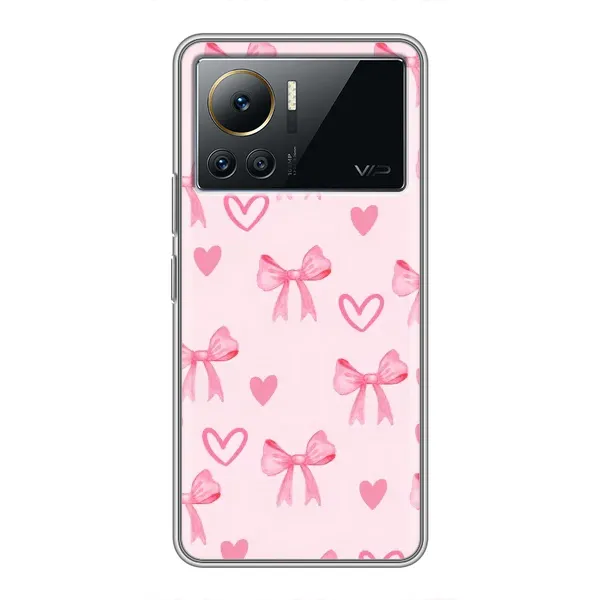 Чехол с рисунком «Бантики и сердечки» для Infinix Note 12 2023 Чехол с рисунком «Бантики и сердечки» для Infinix Note 12 2023