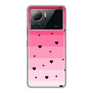 Чехлы с тематикой "Маленькие Сердечки" на Infinix Note 12 2023 (Чорные сердечки)