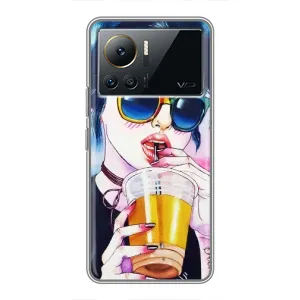 Чохол з картинкою Модні Дівчата Infinix Note 12 2023 (Дівчина з коктейлем)