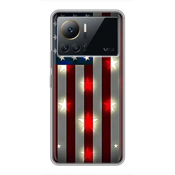 Чехол с рисунком «Флаг США 2» для Infinix Note 12 2023 Чехол с рисунком «Флаг США 2» для Infinix Note 12 2023