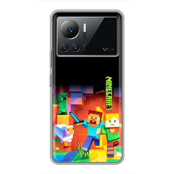Чехол с рисунком «Герой Майнкрафт» для Infinix Note 12 2023 Чехол с рисунком «Герой Майнкрафт» для Infinix Note 12 2023