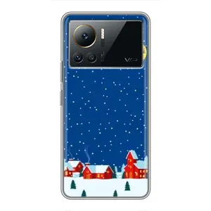 Силіконовий бампер на різдво для Infinix Note 12 2023 (Місто в снігу)