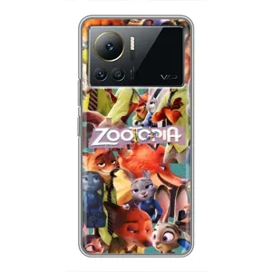 Силиконовый чехол с принтом Зоотрополіс для Infinix Note 12 2023 (Коллаж героев)