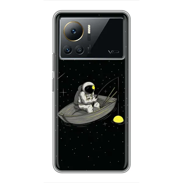 Чехол с рисунком «Космонавт на рыбалке» для Infinix Note 12 2023 Чехол с рисунком «Космонавт на рыбалке» для Infinix Note 12 2023