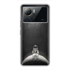 Силиконовый Чехол с принтом "Космонавты" на Infinix Note 12 2023 (Космонавт романтик)