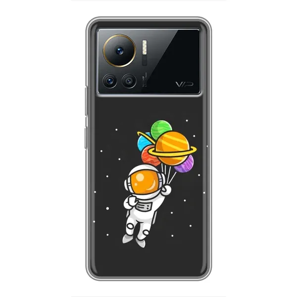 Чехол с рисунком «Космонавт с шариками» для Infinix Note 12 2023 Чехол с рисунком «Космонавт с шариками» для Infinix Note 12 2023