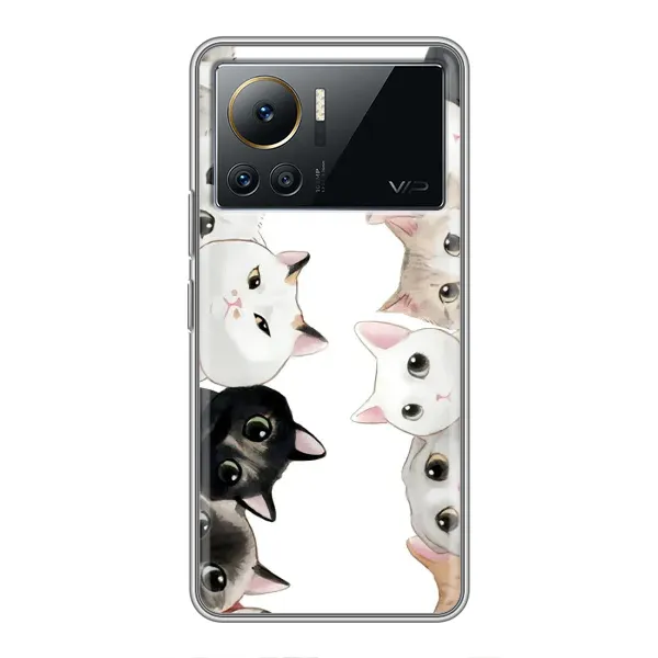 Чехол с рисунком «Коты» для Infinix Note 12 2023