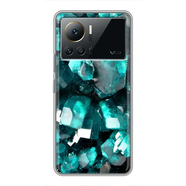 Чехол с рисунком «Кристалы» для Infinix Note 12 2023 Чехол с рисунком «Кристалы» для Infinix Note 12 2023