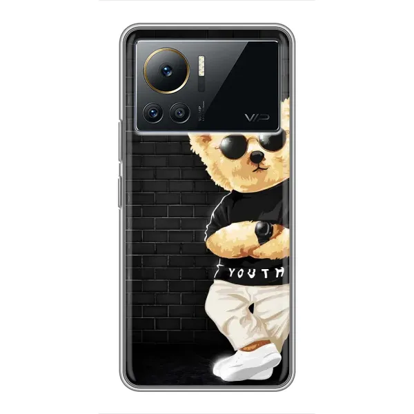 Чехол с рисунком «Мишка в очках» для Infinix Note 12 2023 Чехол с рисунком «Мишка в очках» для Infinix Note 12 2023