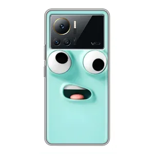 Силиконовые Чехлы (смешные стикеры) для Infinix Note 12 2023 (Забавное мятное лицо)