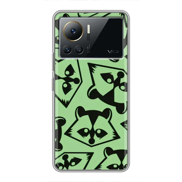 Чехол с рисунком «Мордочки Енота» для Infinix Note 12 2023 Чехол с рисунком «Мордочки Енота» для Infinix Note 12 2023