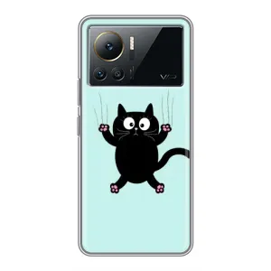 Силіконовий чохол з котиком для Infinix Note 12 2023 (Падаючий кіт)