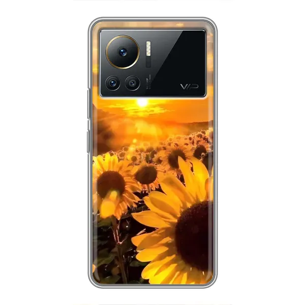 Чехол с рисунком «поле подсолнухов» для Infinix Note 12 2023