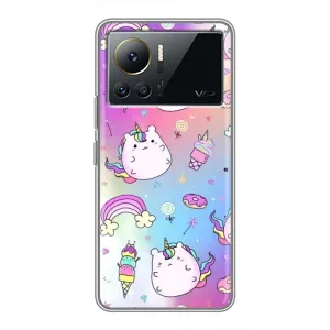 Чехол Unicorn на Infinix Note 12 2023 (Радуга и Единорог)