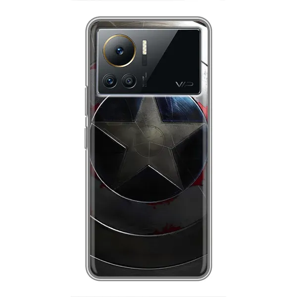 Чехол с рисунком «Ретро Щит Капитана» для Infinix Note 12 2023