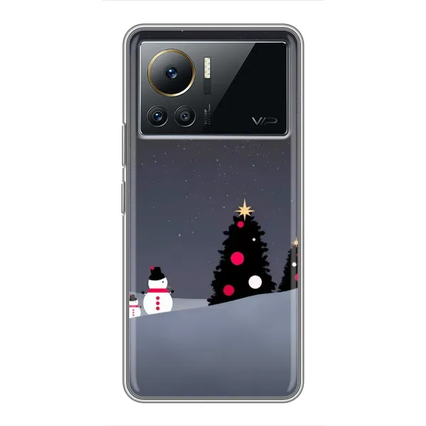 Чехол с рисунком «Снеговички» для Infinix Note 12 2023 Чехол с рисунком «Снеговички» для Infinix Note 12 2023