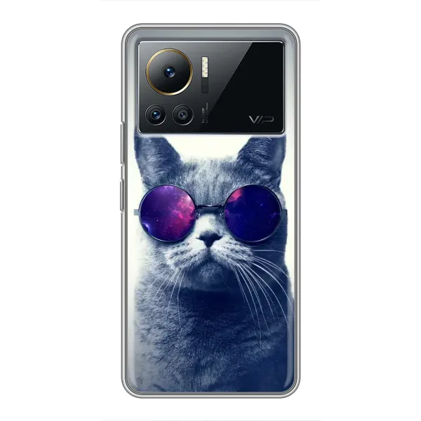 Чехол с рисунком «Стильный КОТ» для Infinix Note 12 2023 Чехол с рисунком «Стильный КОТ» для Infinix Note 12 2023