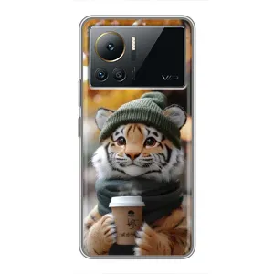 Друкований чохол 'Звірята з кавою' для Infinix Note 12 2023 (Тигр з кавою)