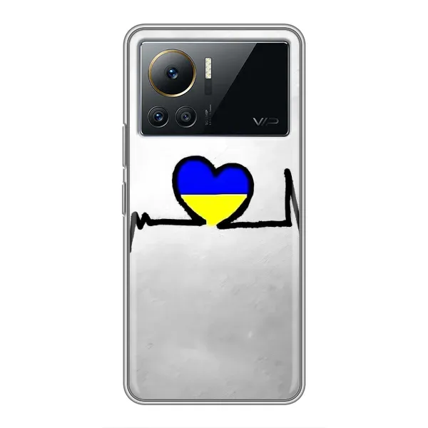 Чехол с рисунком «Украинская кардиограмма» для Infinix Note 12 2023