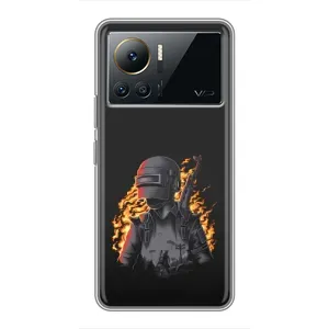 Чохол з картинкою "Герой Pubg" на Infinix Note 12 2023 (В полум'ї)