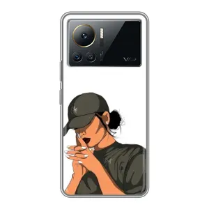 Силіконовый Чохол на Infinix Note 12 2023 з картинкой Модных девушек (У зеленому)