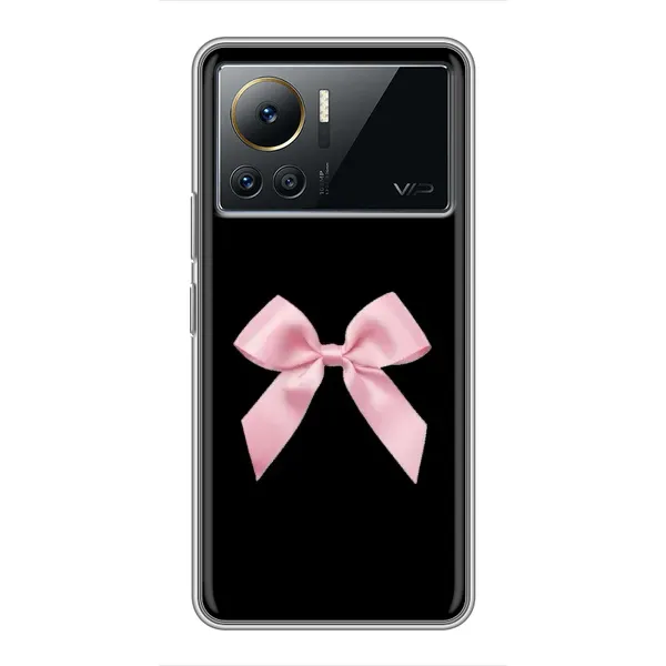 Чехол с рисунком «Бант на черном» для Infinix Note 12 Pro (4G)