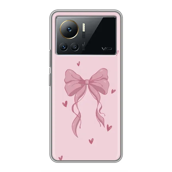 Чехол с рисунком «Бант на розовом» для Infinix Note 12 Pro (4G)