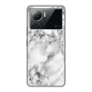 Чехол с текстурой Мрамора на Инфиникс Ноут 12 Pro (4G) (Белый мрамор)