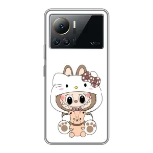 Чохол з принтом Лабубу для Infinix Note 12 Pro (4G) (Білий Лабубу)
