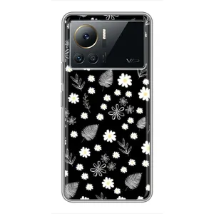 Чехлы с тематикой "ЦВЕТЫ" на Infinix Note 12 Pro (4G) (цветение на чорном)