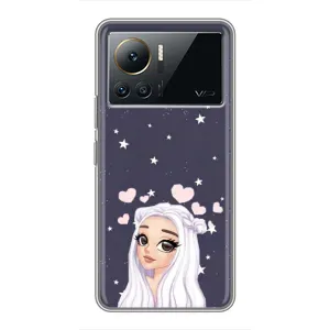 Чохол Стильні дівчата на Infinix Note 12 Pro (4G) (Дівчина та серця)